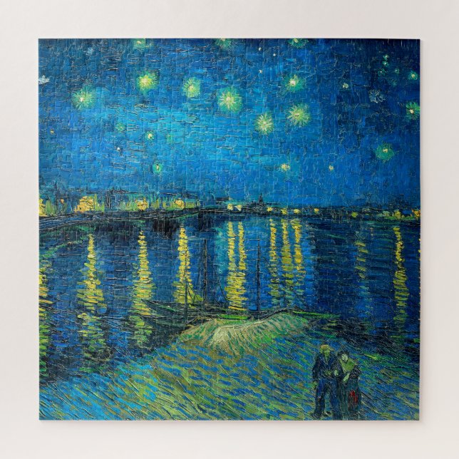 Quebra-cabeça Vincent Van Gogh Starry Night Sobre O Ródano (Vertical)