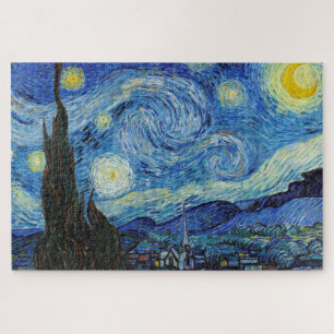 Quebra-cabeça Vincent Van Gogh Starry Night Vintage Fine Art