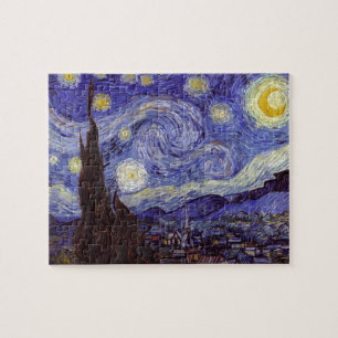 Quebra-cabeça Vincent Van Gogh Starry Night Vintage Fine Art