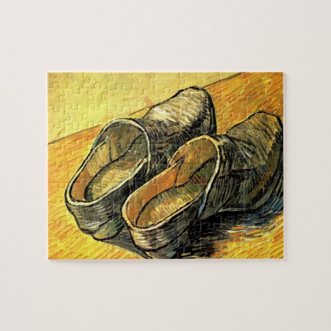 Quebra-cabeça Vincent van Gogh - Um Par de Tamancos de Couro (Horizontal)