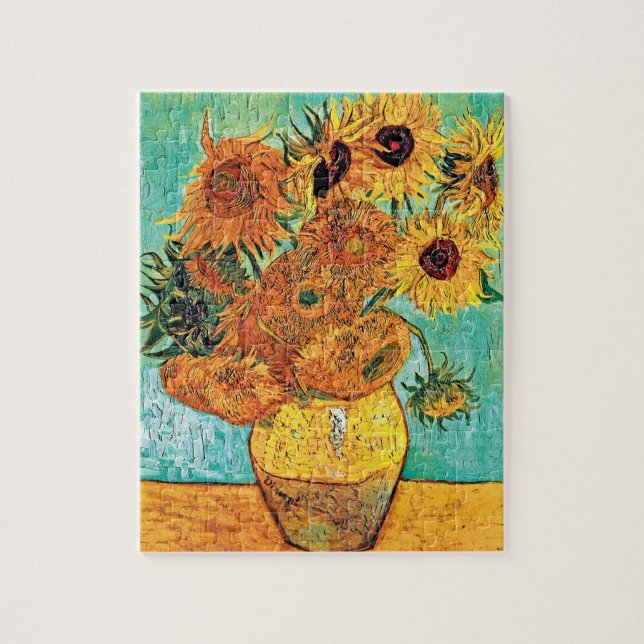 Quebra-cabeça Vincent Van Gogh - Vaso Com Doze Girassóis (Vertical)