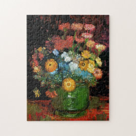 Quebra-cabeça Vincent Van Gogh - Vaso Com Zínias Arte Fino