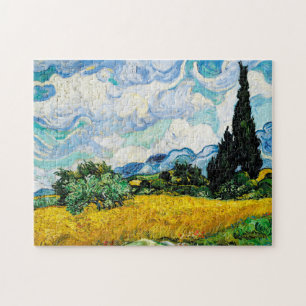 Quebra-cabeça Vincent Van Gogh Wheat Field com Cyprestes