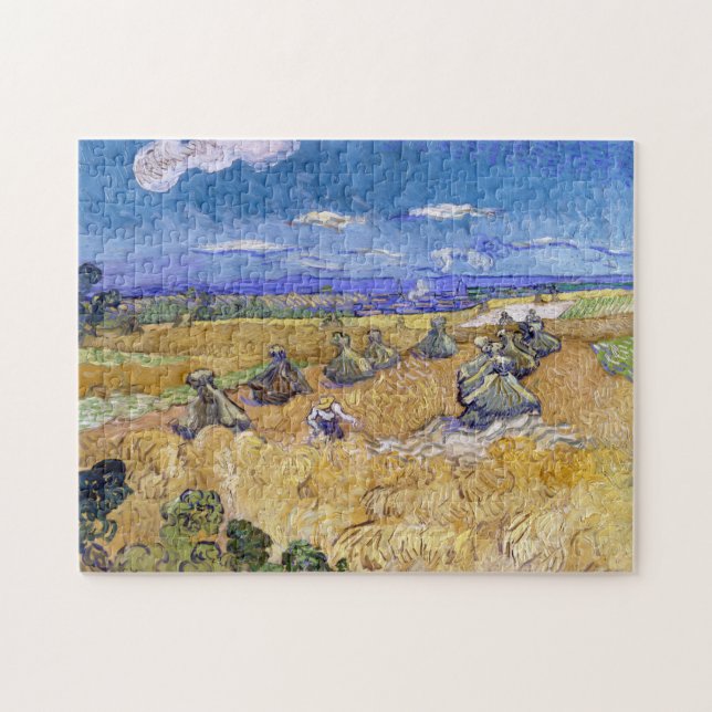 Quebra-cabeça Vincent van Gogh - Wheat Stacks with Reapers (Horizontal)