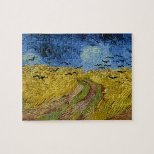 Quebra-cabeça Vincent van Gogh - Wheatfield com corvos