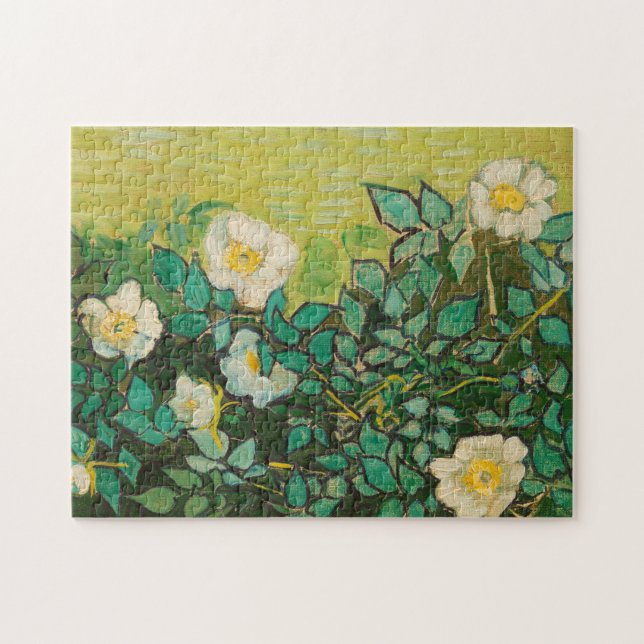 Quebra-cabeça Vincent Van Gogh Wild Rosas Fine Art (Horizontal)