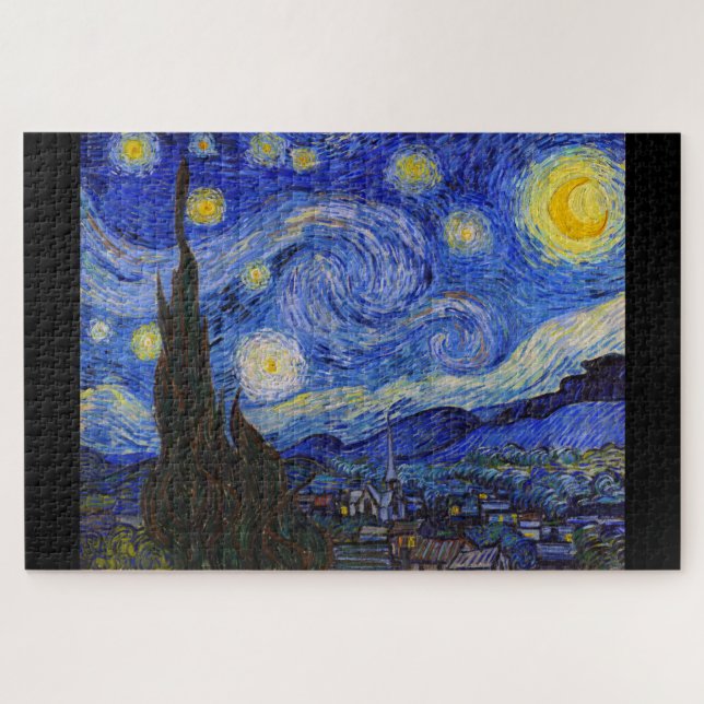 Quebra-cabeça Vincent Willem van Gogh, "Starry Night" (Horizontal)