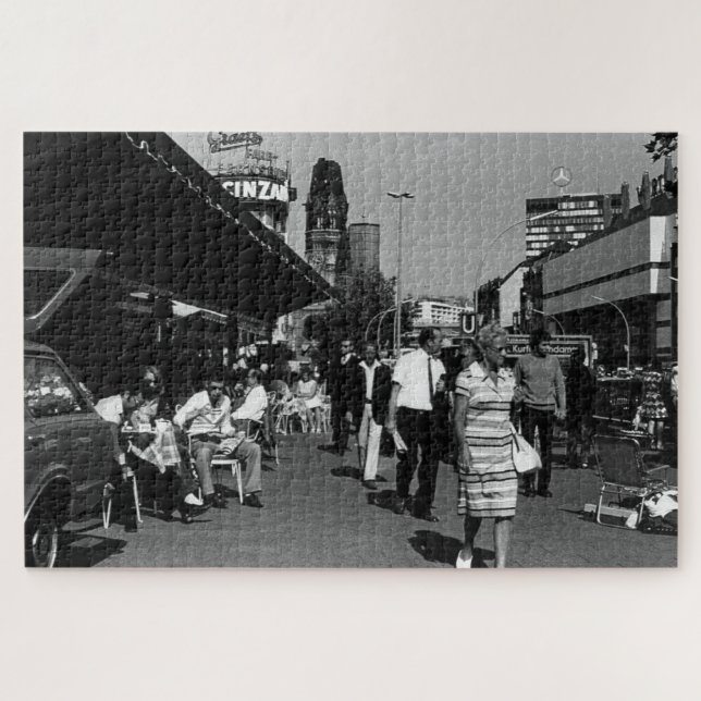 Quebra-cabeça Vintage Alemanha Berlim kurfürstendamm avenue (Horizontal)