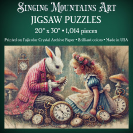 Quebra-cabeça Vintage Alice in Wonderland Illustration Fantasy