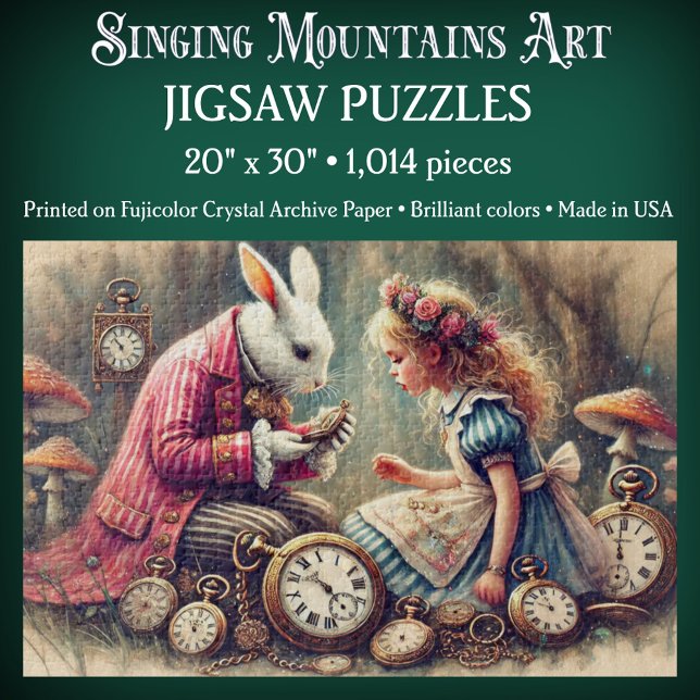 Quebra-cabeça Vintage Alice in Wonderland Illustration Fantasy (Criador carregado)