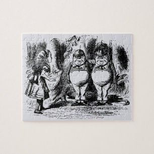 Quebra-cabeça Vintage Alice no país das maravilhas, Tweedledum
