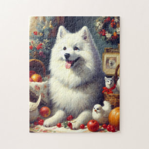 Quebra-cabeça Vintage American Eskimo Painting