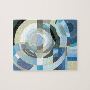 Quebra-cabeça Vintage Art Deco Pochoir Jazz Formas Geométricas