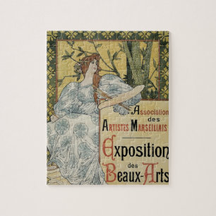 Quebra-cabeça Vintage Art Nouveau, Exposition des Beaux Arts