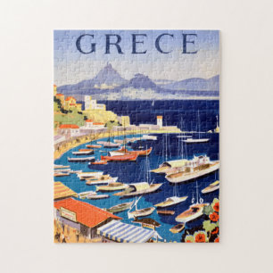 Quebra-cabeça Vintage Athens Grécia