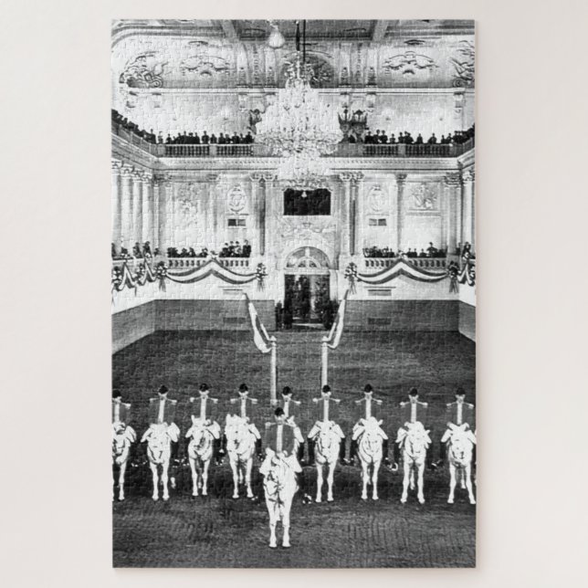 Quebra-cabeça Vintage Áustria Viena Escola Secundária Espanhola (Vertical)