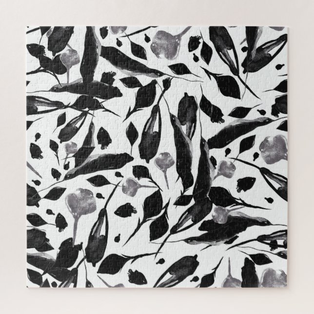 Quebra-cabeça Vintage Autumn Leaves, Incrível Fundo. (Vertical)