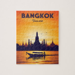 Quebra-cabeça Vintage Bangkok Tailândia viagem