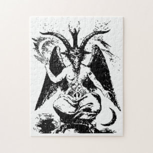 Quebra-cabeça Vintage Baphomet preto