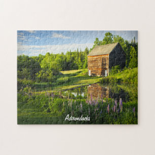 Quebra-cabeça Vintage Barn Primavera Adirondacks, N.Y. Foto