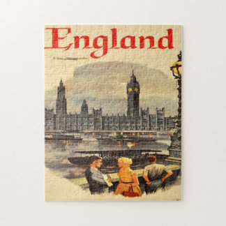 Quebra-cabeça Vintage Big Ben London Inglaterra Férias Europeias