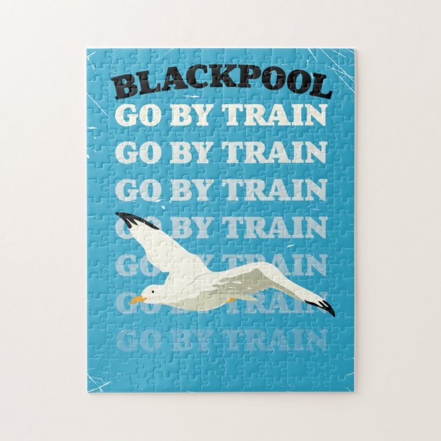 Quebra-cabeça Vintage Blackpool poster (Vertical)