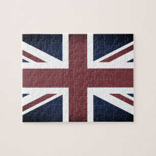 Quebra-cabeça Vintage British Flag e Union Jacks no Reino Unido