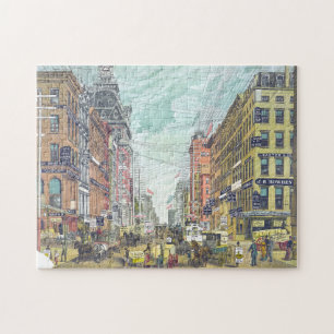 Quebra-cabeça Vintage Broadway, NYC (1880)