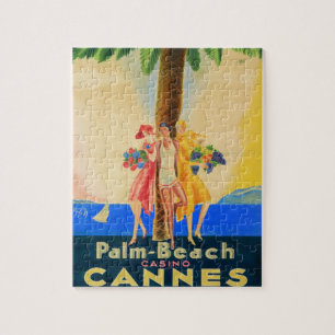 Quebra-cabeça Vintage Cannes Viagem francês