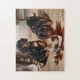 Quebra-cabeça Vintage Carl Reichert: Pintura a óleo