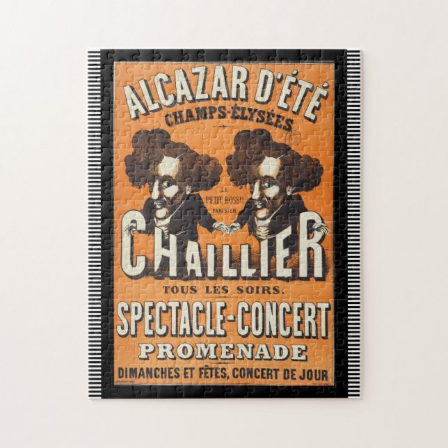 Quebra-cabeça Vintage "Chaillier Concert" Poster (Vertical)
