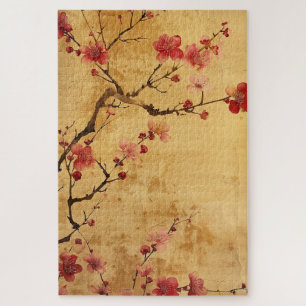 Quebra-cabeça Vintage, Cherry Blossom Japonês