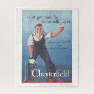 Quebra-cabeça Vintage Chesterfield Cigarettes Anúncio