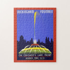 Quebra-cabeça Vintage Chicago Buckingham