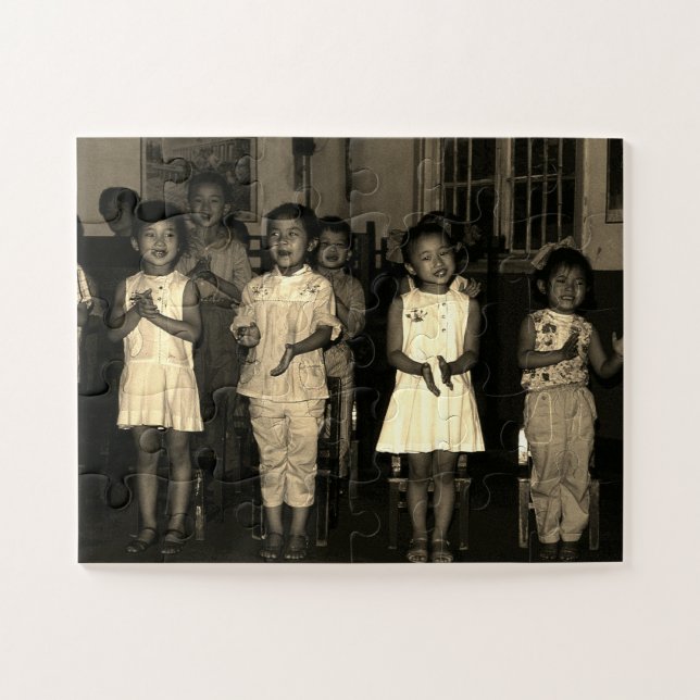 Quebra-cabeça Vintage China Changsha childcare (Horizontal)