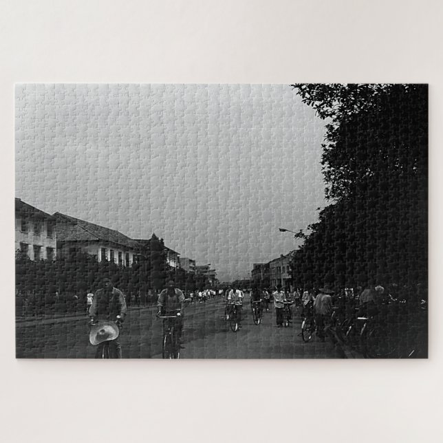 Quebra-cabeça Vintage China Guilin Bicicletas (Horizontal)