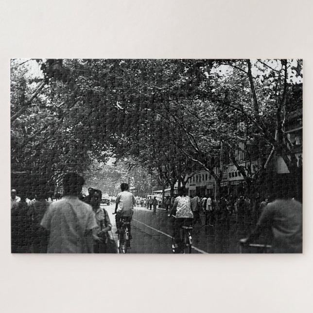 Quebra-cabeça Vintage China Shanghai Street (Horizontal)