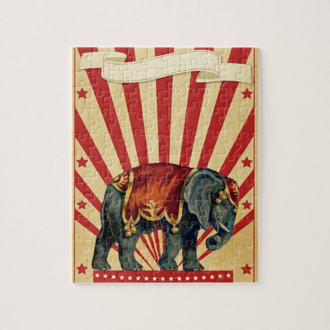 Quebra-cabeça Vintage Circus Illustration Art Old Antique (Vertical)