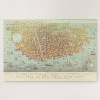 Quebra-cabeça Vintage City of San Francisco Restoring Map, 1878