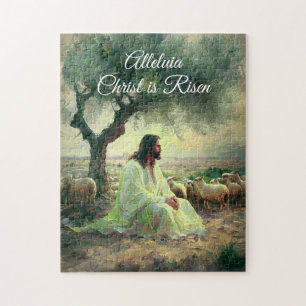 Quebra-cabeça Vintage Cristo é Religião Cristã Risen Páscoa