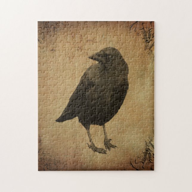 Quebra-cabeça Vintage Crow (Vertical)