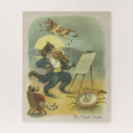 Quebra-cabeça Vintage Ei Diddle Diddle Nursery Rhyme Restaurado