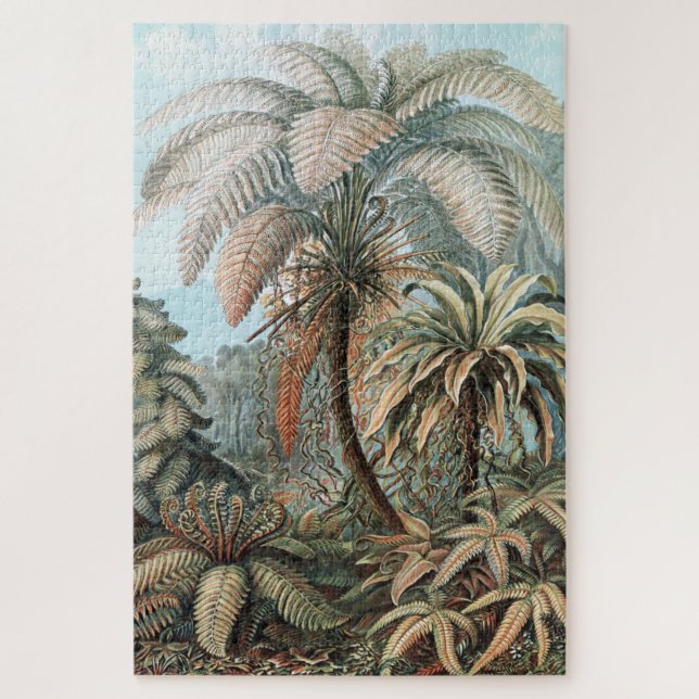Quebra-cabeça Vintage Ernst Haeckel Palm Trees Poster (Vertical)