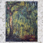 Quebra-cabeça Vintage Fine Art, Claude Monet<br><div class="desc">Chorando Willow II (1918) de Claude Monet é uma pintura impressionista de arte natural. Faz parte de uma série de pinturas de árvores salgueiras que Monet pintou em seus jardins em Giverny, França. Um pomar de árvores numa floresta durante a estação do outono. Sobre o artista: Claude Monet (1840-1926) foi...</div>