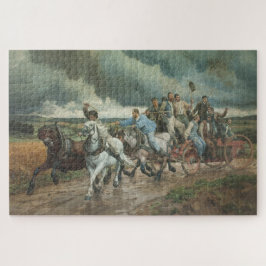 Quebra-cabeça Vintage Fire Engine (por Eugène Burnand)