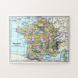 Quebra-cabeça Vintage France Map