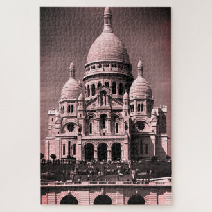 Quebra-cabeça Vintage France Paris Sacre Coeur Basilica