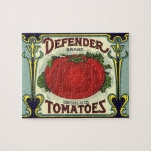 Quebra-cabeça Vintage Fruta Crate Label Art, Defender Tomates