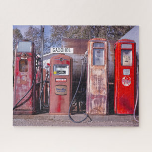 Quebra-cabeça Vintage Gas Pumps Foto