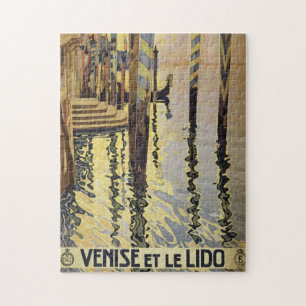 Quebra-cabeça Vintage Grand Canal Venice Viagem Itália